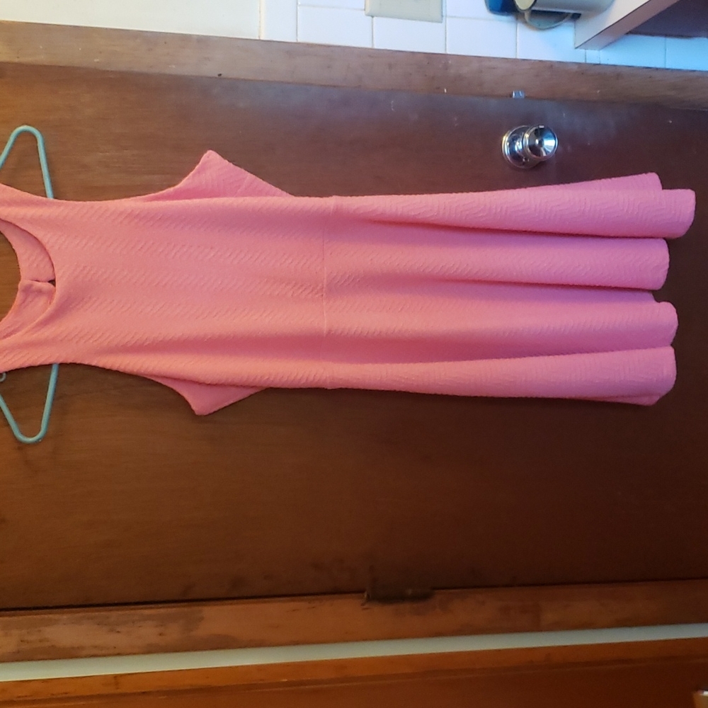2/$20 Salmon pink open back dress
